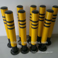 Steel Round Pipe Traffic Road Safety Equipment With Fixed / Welded Bottom